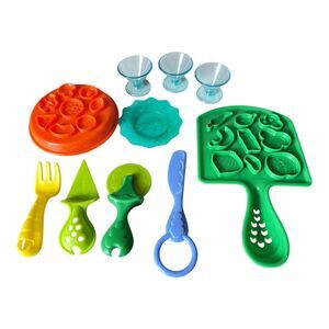 PLAY-DOH Kitchen Creations Pizza Party Set Toy Baker Chef Kitchen w/ BONUS Bowls